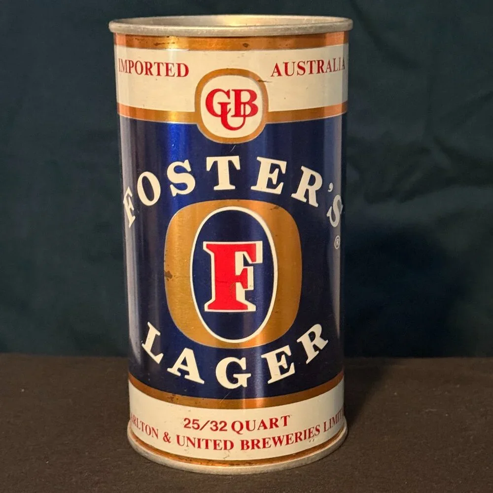 Foster's Lager Vintage beer can